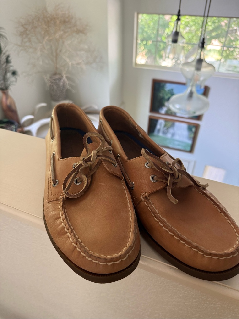 Sperry Classic Leather Boat Shoes in Tan